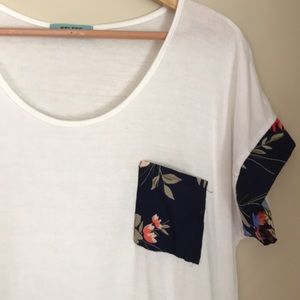 White Floral Tee